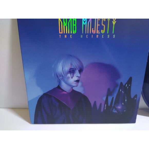 Drab Majesty The Heiress 7" Vinyl Record Post-Punk Limited Edition Purple Blue - Picture 2 of 9
